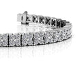 Round Diamond Blossom Tennis Diamond Bracelet with 4.88 ct.(finished) 2mm - Luxury Time NYC