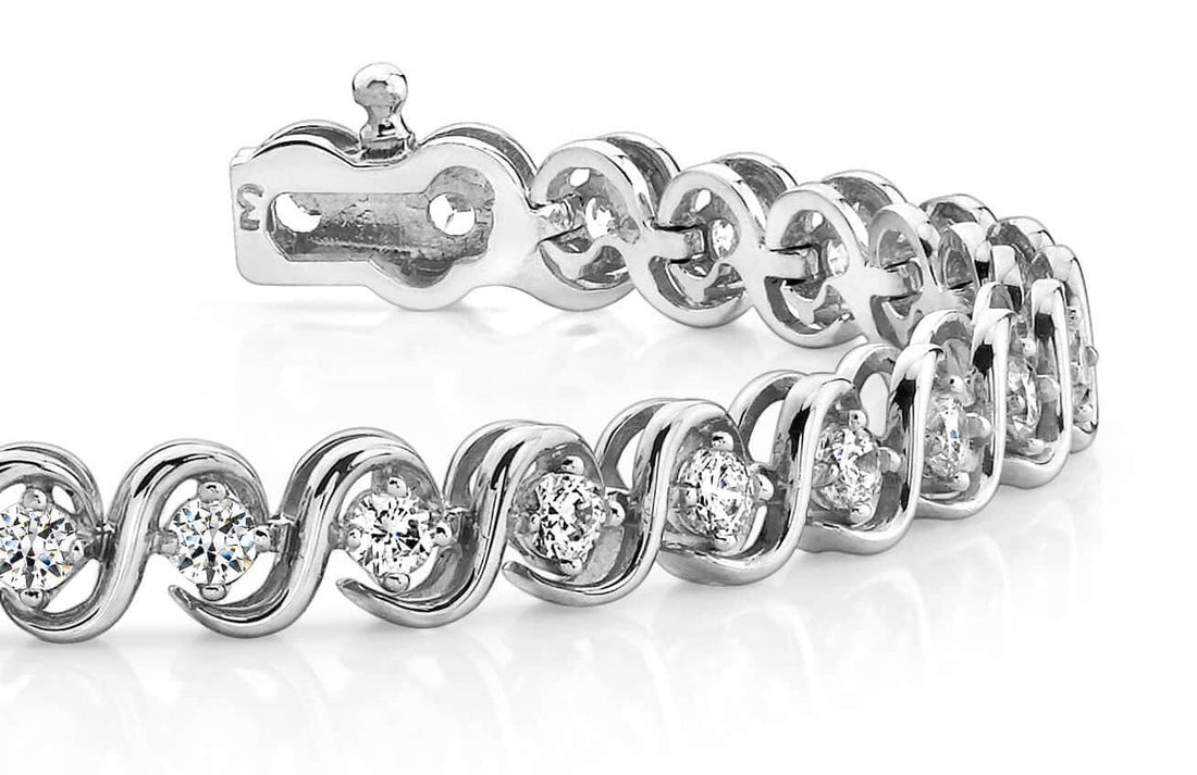 S Link Diamond Bracelet with 2.04 ct.(finished) 2.5mm - Luxury Time NYC