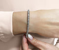 Scoop Link Diamond Strand Diamond Tennis Bracelet with 10.05 ct.(finished) 4mm - Luxury Time NYC