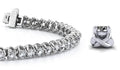 Scoop Link Diamond Strand Diamond Tennis Bracelet with 10.05 ct.(finished) 4mm - Luxury Time NYC