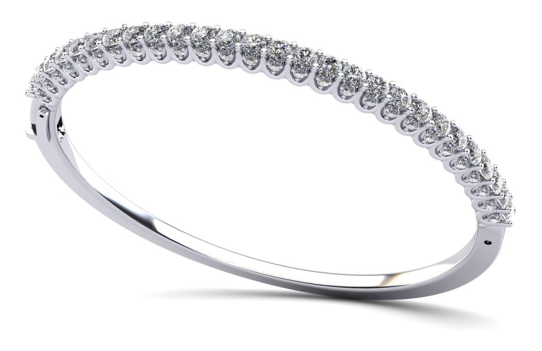 Sensational Sparkle Diamond Bangle Bracelet with 2.64 ct.(finished) 1.3mm, 2.5mm - Luxury Time NYC