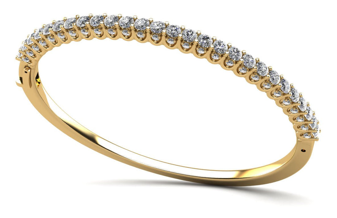 Sensational Sparkle Diamond Bangle Lab - Grown Diamond Bracelet with 4.75 ct.(finished) 1.8mm, 3.3mm - Luxury Time NYC