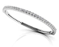 Shared Prong Oval Diamond Bangle with 1.05 ct.(finished) 1.8mm - Luxury Time NYC