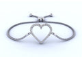 Shimmering Heart Adjustable Diamond Bracelet with 0.31 ct.(finished) - Luxury Time NYC