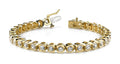 Smile Link Diamond Tennis Bracelet with 0.79 ct.(finished) 1.4mm - Luxury Time NYC