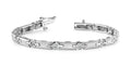 Solid H Link Diamond Bracelet with 2.50 ct.(finished) 4.0mm - Luxury Time NYC