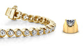 Solid Nugget Lab - Grown Diamond Tennis Bracelet with 9.90 ct.(finished) 4.3mm - Luxury Time NYC