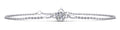 Solitaire Brilliant Round Diamond Adjustable Diamond Bracelet with 1.00 ct.(finished) 6.5mm - Luxury Time NYC