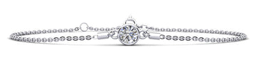 Solitaire Brilliant Round Diamond Adjustable Lab - Grown Diamond Bracelet with 0.50 ct.(finished) 5mm - Luxury Time NYC