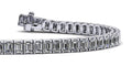 Sparkling Emerald Cut Diamond Bracelet with 12.40 ct.(finished) 3.4x2.6mm - Luxury Time NYC