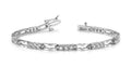 Sparkling Triple Diamond Bracelet with 1.40 ct.(finished) 2.5mm - Luxury Time NYC