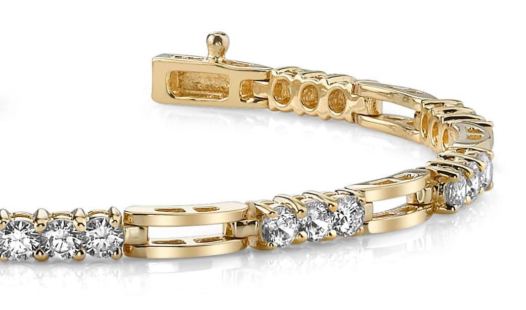 Sparkling Triple Diamond Bracelet with 2.43 ct.(finished) 3mm - Luxury Time NYC