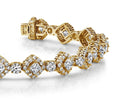 Spotlight Princess Cut Diamond Bracelet with 5.74 ct.(finished) 1.2mm, 2.5mm, 2.7mm - Luxury Time NYC