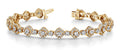 Square Link Diamond Bracelet with 5.29 ct.(finished) 1.2mm, 2.7mm - Luxury Time NYC