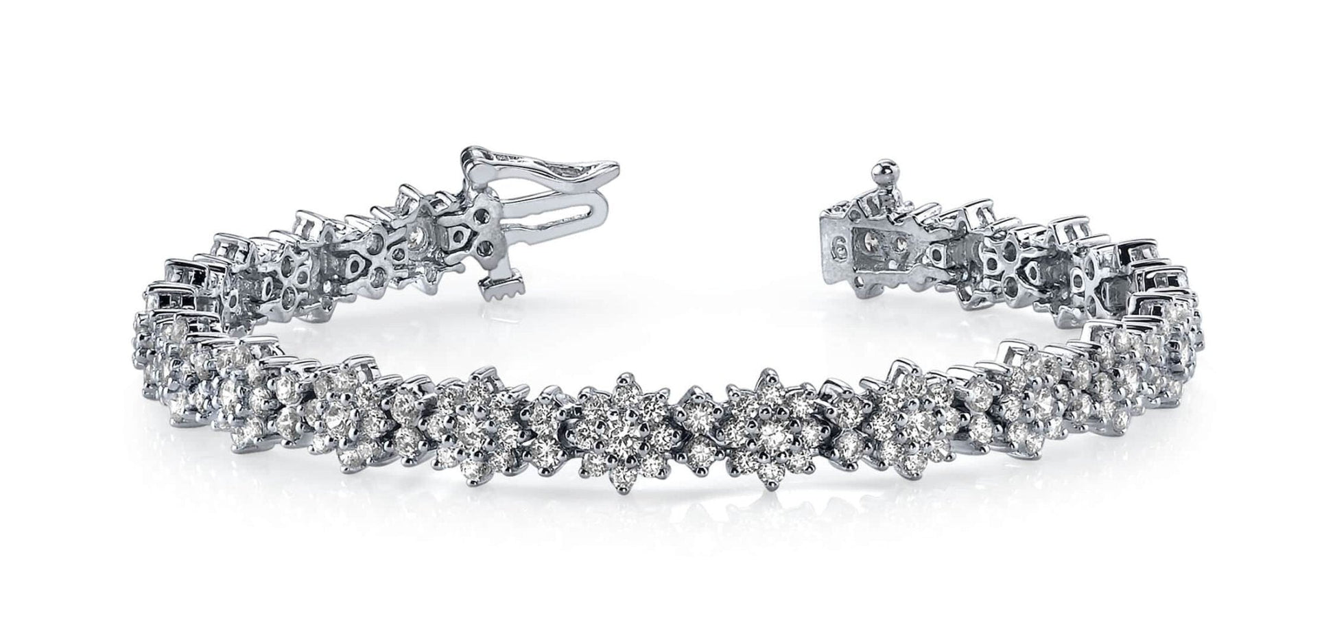 Starburst Red Carpet Bracelet Lab - Grown Diamond with 6.00 ct.(finished) 1.7mm, 2mm, 2.6mm - Luxury Time NYC