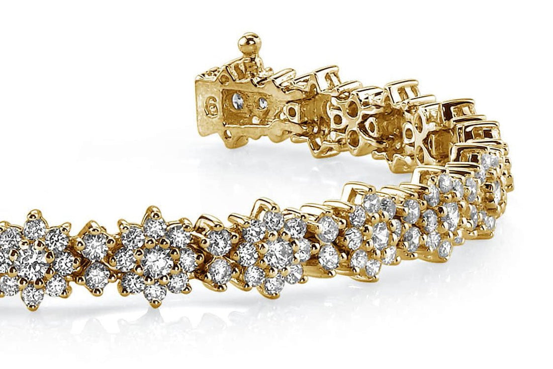 Starburst Red Carpet Bracelet Lab - Grown Diamond with 7.03 ct.(finished) 1.8mm, 2.1mm, 2.8mm - Luxury Time NYC