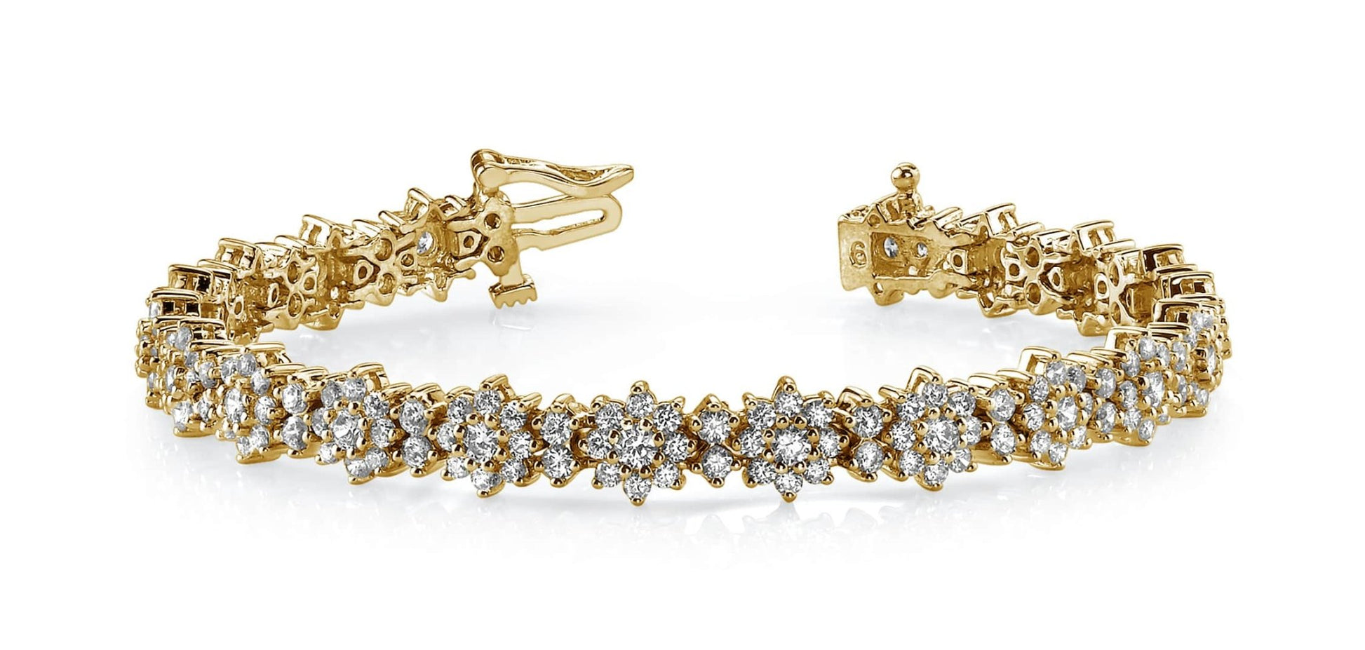 Starburst Red Carpet Bracelet Lab - Grown Diamond with 7.99 ct.(finished) 2mm, 2.3mm, 3mm - Luxury Time NYC