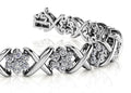 Stylized X Flower Lab - Grown Diamond Bracelet with 6.30 ct.(finished) 2.5mm - Luxury Time NYC