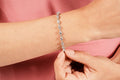 Sweetheart Chain Link Diamond Tennis Diamond Bracelet with 1.41 ct.(finished) 2.3mm - Luxury Time NYC