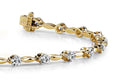 Teardrop Link Diamond Bracelet with 0.99 ct.(finished) 2mm - Luxury Time NYC