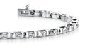 Tension Set Diamond Bracelet with 2.10 ct.(finished) 2.25mm - Luxury Time NYC