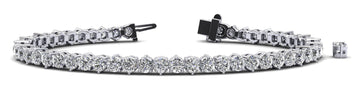 Three Prong Alternating Diamond Tennis Bracelet with 8.80 ct.(finished) 3.75mm - Luxury Time NYC