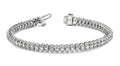 Three Row Diamond Scoop Link Bracelet Lab - Grown Diamond with 4.21 ct.(finished) 1.25mm, 2.25mm - Luxury Time NYC