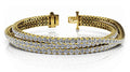 Three Rows Flexible Diamond Bracelet with 6.93 ct.(finished) 1.9mm - Luxury Time NYC