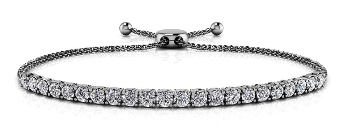 Timeless Dreams Adjustable Bracelet Diamond with 1.38 ct.(finished) 2.5mm - Luxury Time NYC