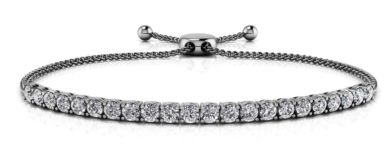 Timeless Dreams Adjustable Bracelet Diamond with 1.65 ct.(finished) 2.7mm - Luxury Time NYC