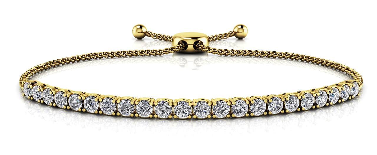 Timeless Dreams Adjustable Lab - Grown Diamond Bracelet with 1.03 ct.(finished) 2.2mm - Luxury Time NYC