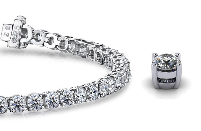 Timeless Dreams Diamond Tennis Bracelet with 10.12 ct.(finished) 3.9mm - Luxury Time NYC