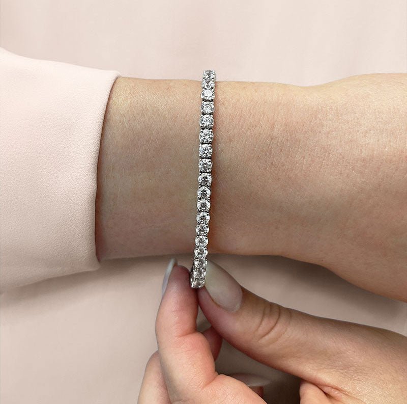 Timeless Dreams Diamond Tennis Bracelet with 10.12 ct.(finished) 3.9mm - Luxury Time NYC