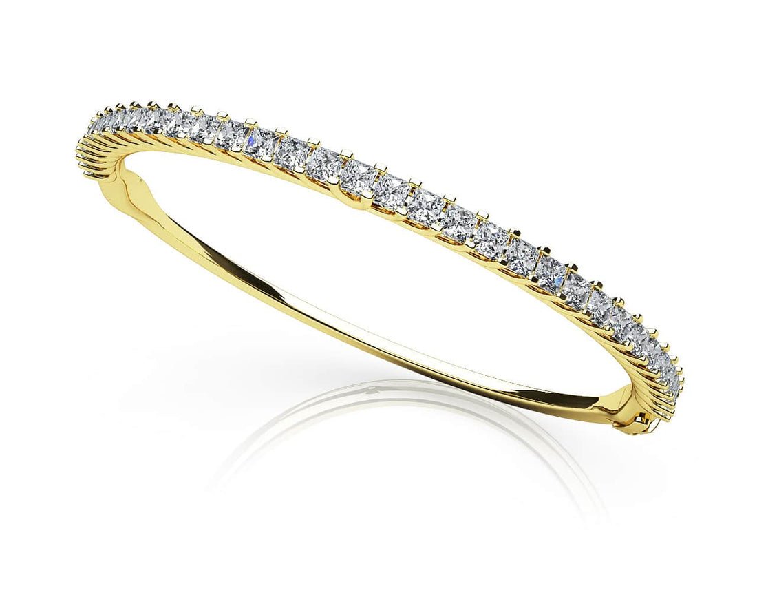 Timeless Elegance Princess Cut Bangle Diamond with 2.97 ct.(finished) 2.5mm - Luxury Time NYC