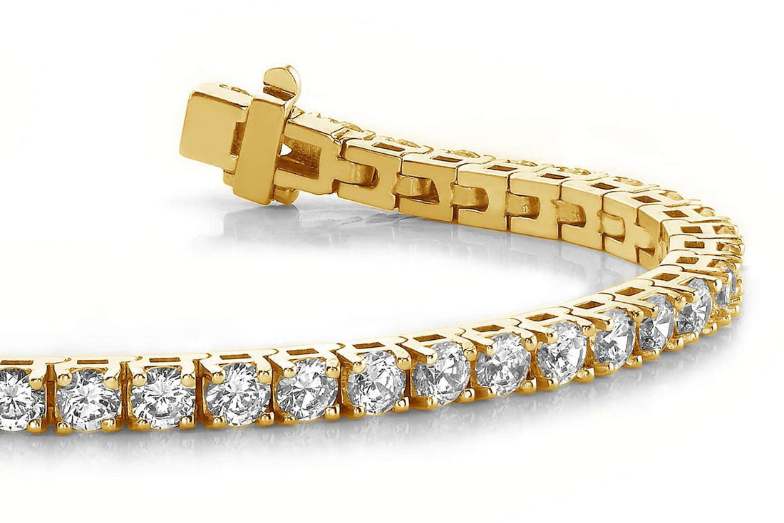 Timeless Four Prong Diamond Tennis Bracelet with 7.05 ct.(finished) 3.5mm - Luxury Time NYC