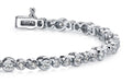 Timeless Half Bezel Lab - Grown Diamond Bracelet with 2.07 ct.(finished) 2mm, 2.5mm - Luxury Time NYC