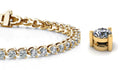 Timeless Three Prong Lab - Grown Diamond Tennis Bracelet with 4.08 ct.(finished) 2.75mm - Luxury Time NYC