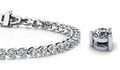 Timeless Three Prong Lab - Grown Diamond Tennis Bracelet with 5.06 ct.(finished) 3mm - Luxury Time NYC