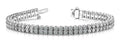 Timeless Two Row Diamond Tennis Bracelet Lab - Grown Diamond with 10.50 ct.(finished) 3.0mm - Luxury Time NYC