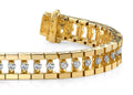 Track Link Diamond Bracelet with 3.02 ct.(finished) 2.5mm - Luxury Time NYC