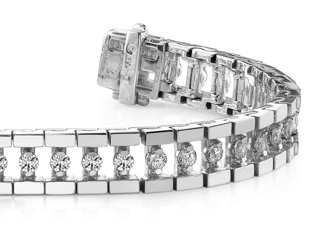 Track Link Lab - Grown Diamond Bracelet with 1.06 ct.(finished) 1.7mm - Luxury Time NYC