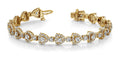 Triangular Diamond Link Bracelet Lab - Grown Diamond with 5.59 ct.(finished) 1.2mm, 2.7mm - Luxury Time NYC