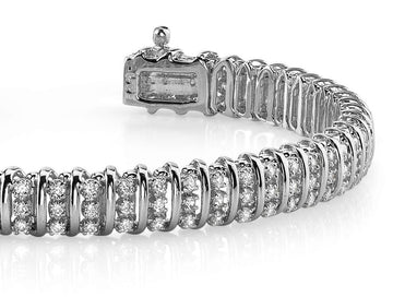 Triple Illusion Diamond Bracelet with 1.91 ct.(finished) 1.2mm - Luxury Time NYC