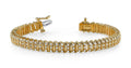 Triple Illusion Diamond Bracelet with 1.91 ct.(finished) 1.2mm - Luxury Time NYC