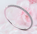 Tulip Edge Diamond Bangle Bracelet with 1.74 ct.(finished) 2.5mm - Luxury Time NYC