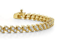 Two Peas In A Pod Diamond Bracelet with 2.00 ct.(finished) 1.75mm - Luxury Time NYC