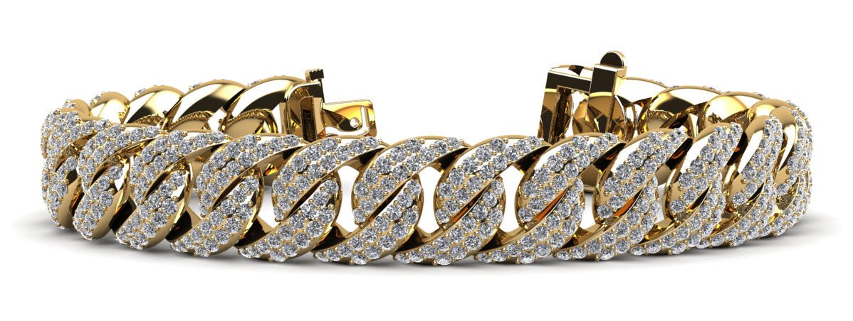 Two Row Graduated Lab - Grown Diamond Bracelet with 7.95 ct.(finished) 1.3mm, 1.4mm - Luxury Time NYC