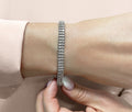 Two Row Lab - Grown Diamond Bracelet with 5.00 ct.(finished) 2.2mm - Luxury Time NYC