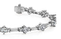 Two Tone Triple Lab - Grown Diamond Bracelet with 4.03 ct.(finished) 2.2mm, 3.9mm - Luxury Time NYC