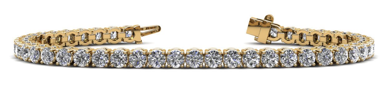 Ultimate Tennis Bracelet with Side Stones Lab - Grown Diamond with 14.39 ct.(finished) 1.6mm, 4.5mm - Luxury Time NYC